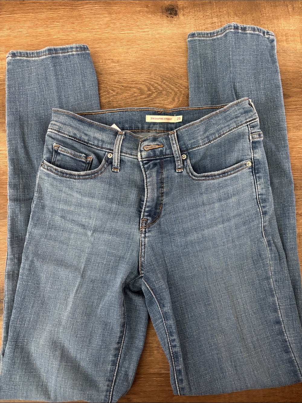 Levi's Light Blue Straight Leg Jeans